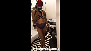 Stylish Black Girl In Lingerie