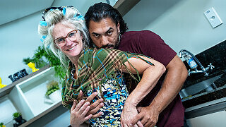 Real 67 Years old grandma rough anal fucked