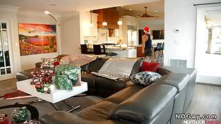 Gay step brothers anal on Christmas