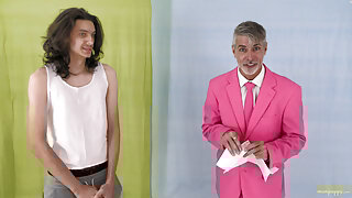 Game show loser stripping embarassment