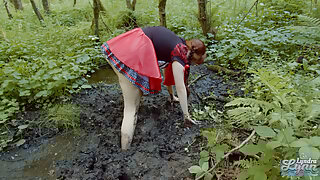 Red Riding Hood masturbates in forest mud trailer from lyndra lynn