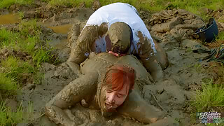 Lara Croft fucked in mud