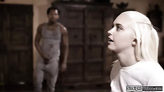 Black guy acts as doctor to lick and fuck a blind teen girl