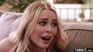 Stepcousin makes 18yo blonde teen Haley Spades jealous by fucking bestie