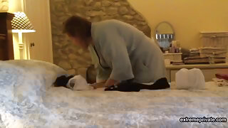 Spying on my fleshy grandma 62